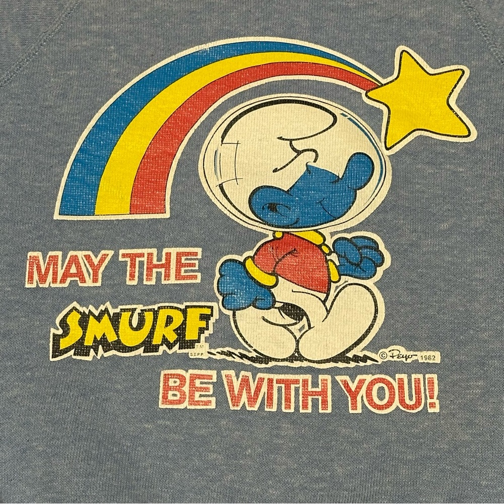Vintage 1982 Smurf Toddler Sweatshirt - Picture 3 of 5